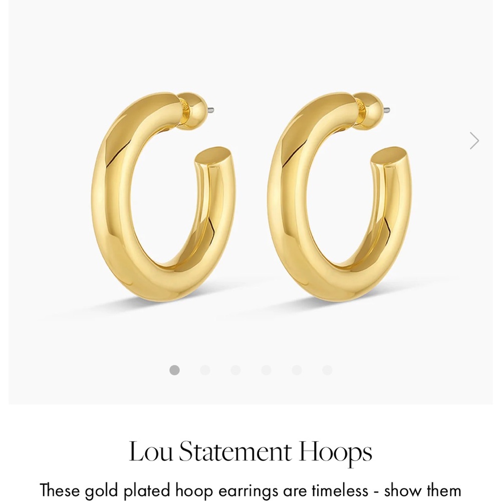 Gorjana Bold Gold Hoop Earrings